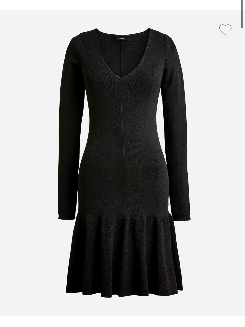 NWT J.Crew Ruffle Hem Sweater Dress Size Small